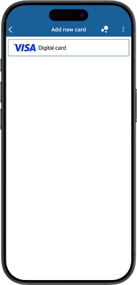 Visa digital card instruction