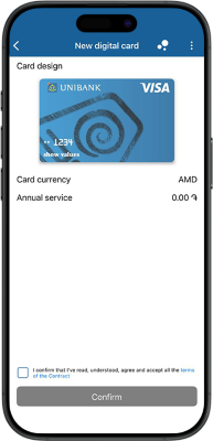 Visa digital card instruction