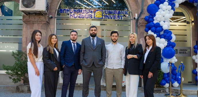 Unibank Invest-ը հրավիրում է հաճախորդներին իր նոր գրասենյակ