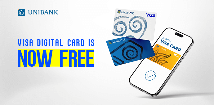 Յունիբանկի Visa Digital քարտերը դարձել են անվճար 