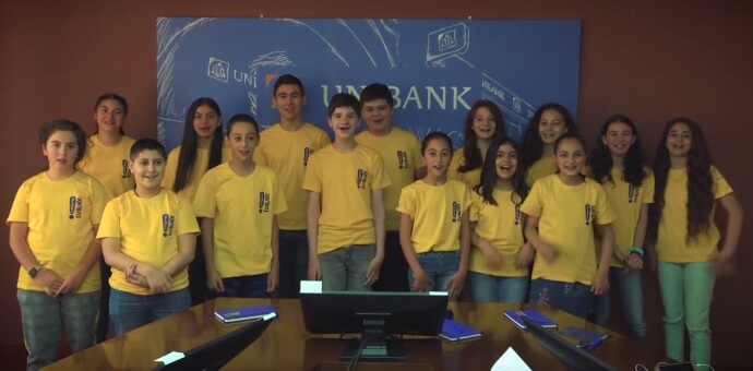 Future Unibank` երեխաների ամառային պրակտիկան Յունիբանկում