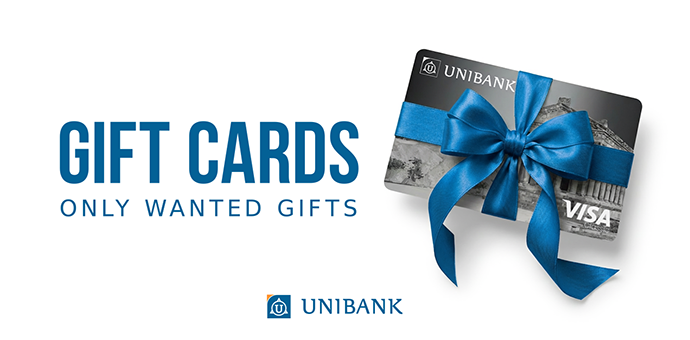 Յունիբանկը թողարկել է նվեր քարտեր 