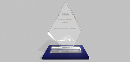 Յունիբանկն արժանացել է Visa-ի մրցանակին քարտերի քանակով առաջատար լինելու համար
