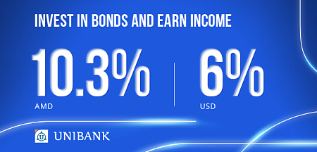 Unibank Issues AMD and USD Bonds with Annual Coupon Rates of 10.3% and 6%