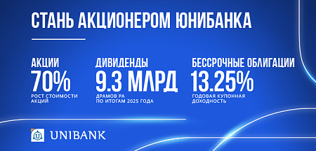 Станьте акционером Юнибанка и приобретите бессрочные облигации с доходностью 13,25%